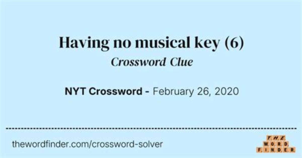 Having a Key Crossword Clue Answer