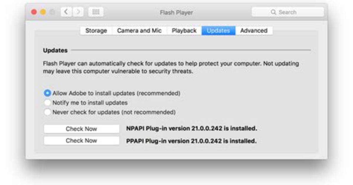 Having Problems Updating My Flash Player