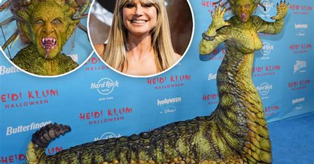 Heidi Klum Just Won Halloween with Her over-the-Top Peacock Costume