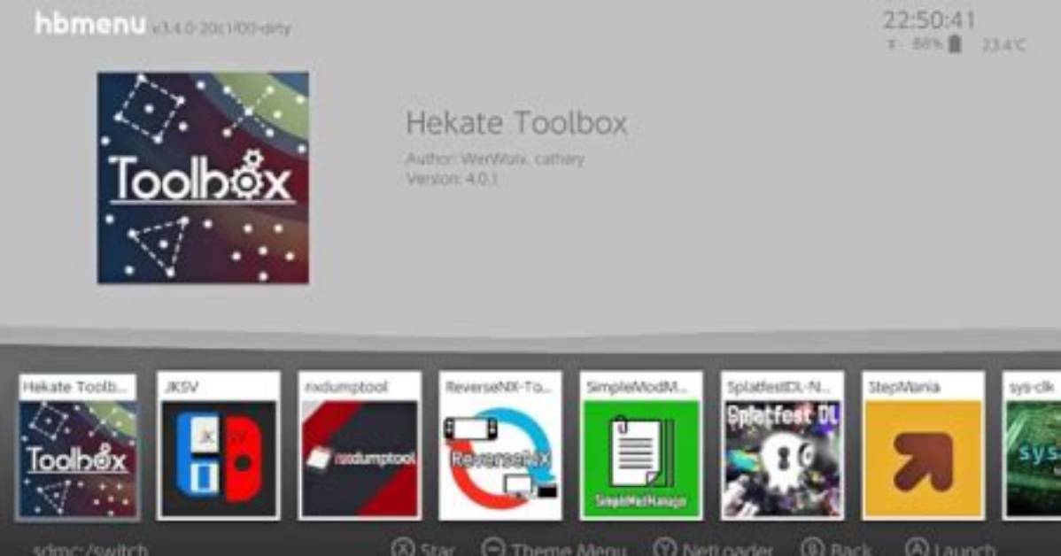 Hekate Toolbox Switch - Gamebrew