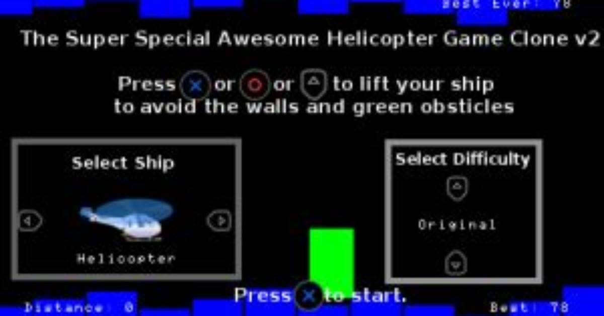 Helicopter Game - Gamebrew