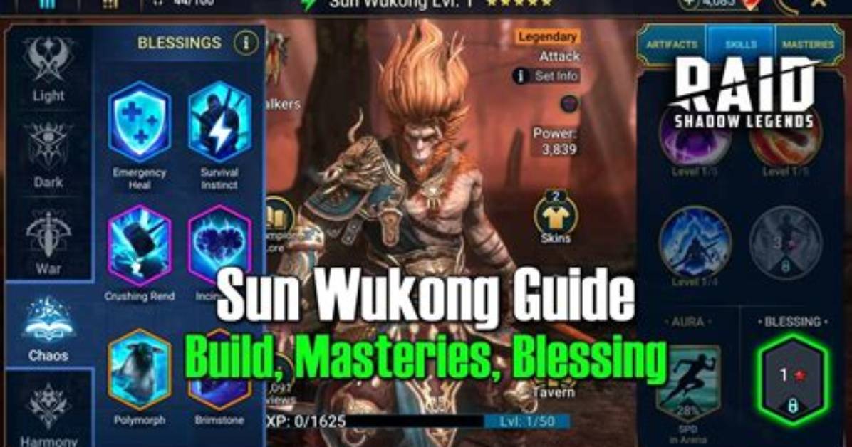 Heroes Evolved Sun Wukong Build Guide