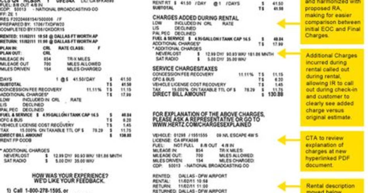 Hertz Com Receipt