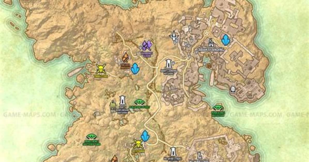 Hew's Bane Map - the Elder Scrolls Online Thieves Guild Dlc (Eso)