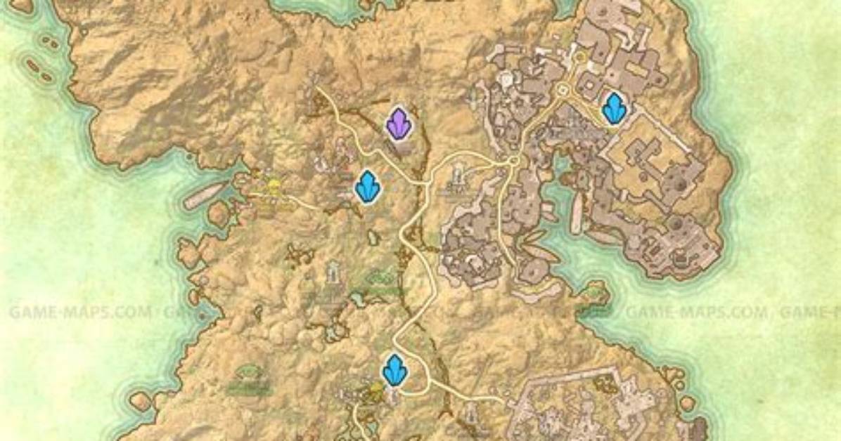 Hew's Bane Skyshards Location Map the Elder Scrolls Online (Eso)