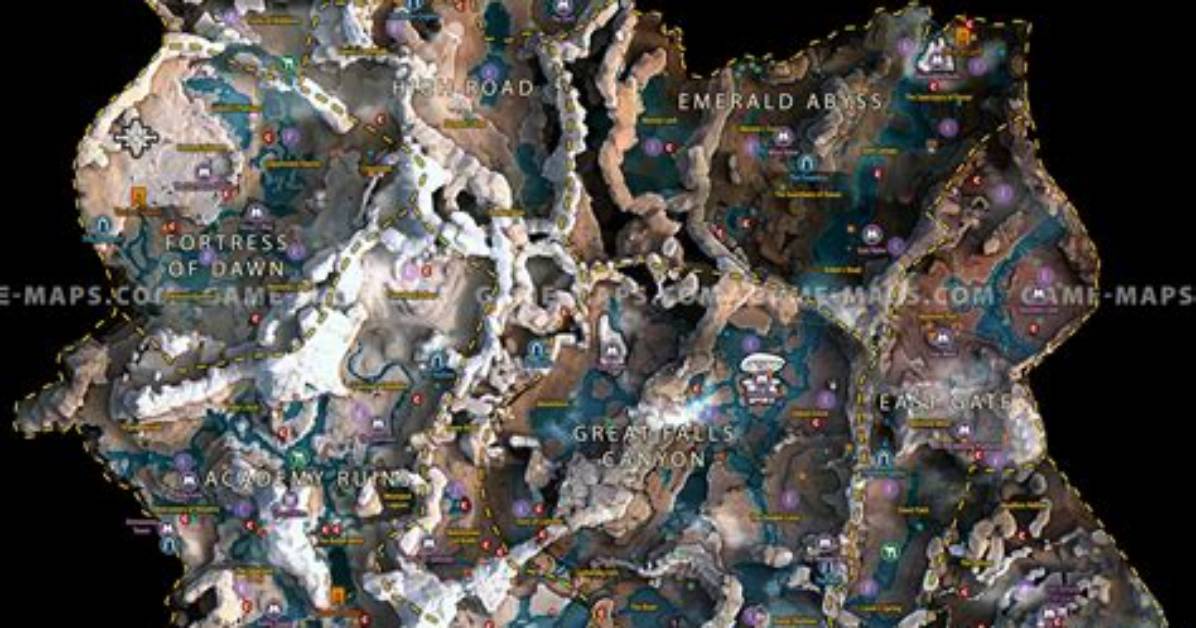 High Road Map - Anthem Game