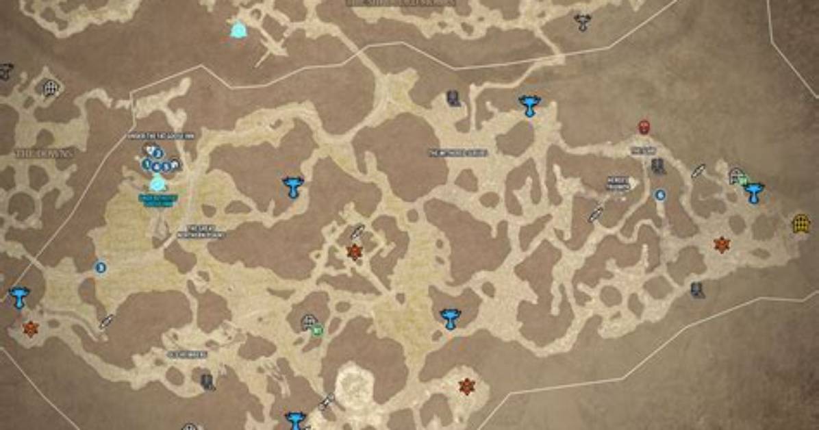 Highland Wilds Map for Diablo 4