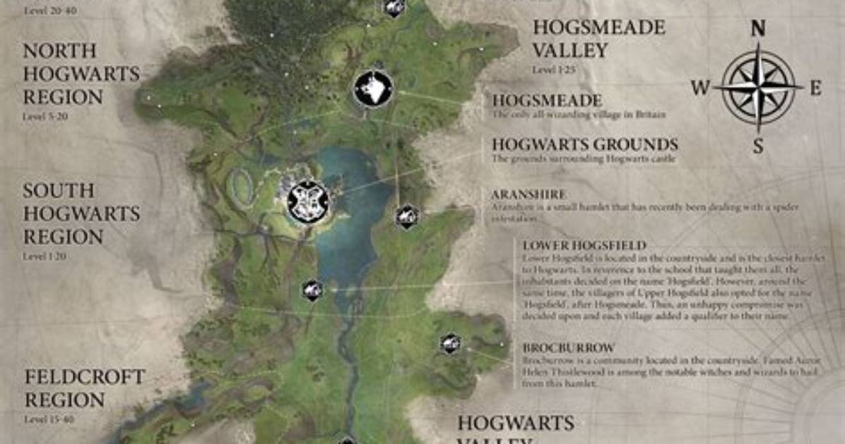 Hogwarts Legacy Map