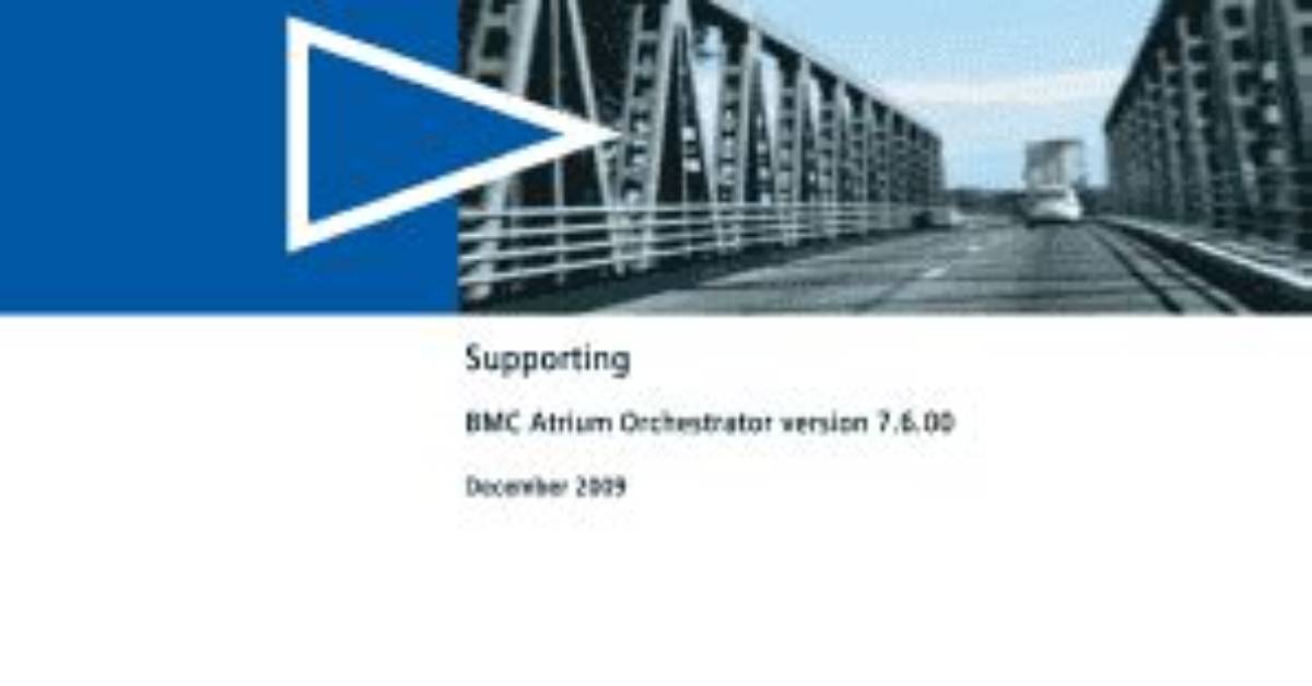 Home - Documentation for Bmc Atrium Orchestrator Platform 7.8