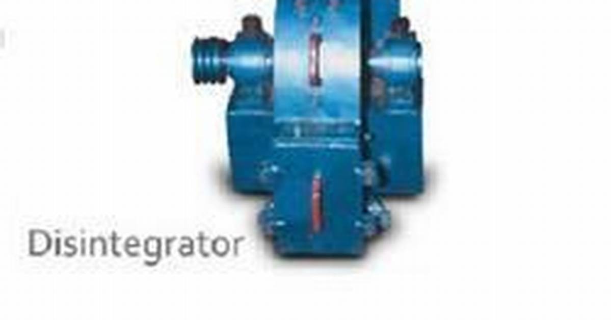 How a Disintegrator Works?