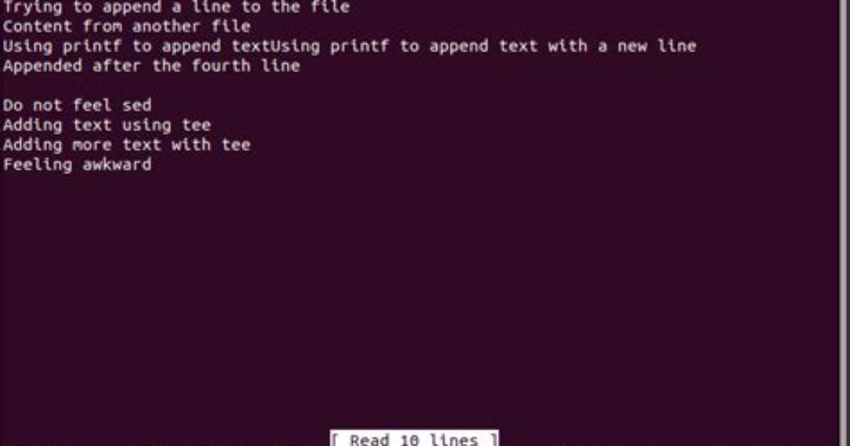 How Append File in Linux?