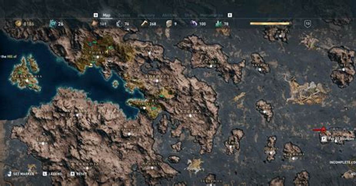 How Big Is Ac Odyssey Map?