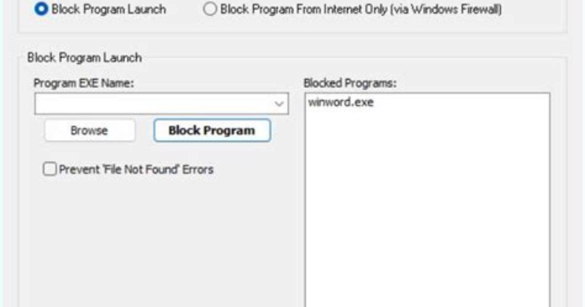 How Can I Block a Program from Accessing the Internet? [Duplicate]