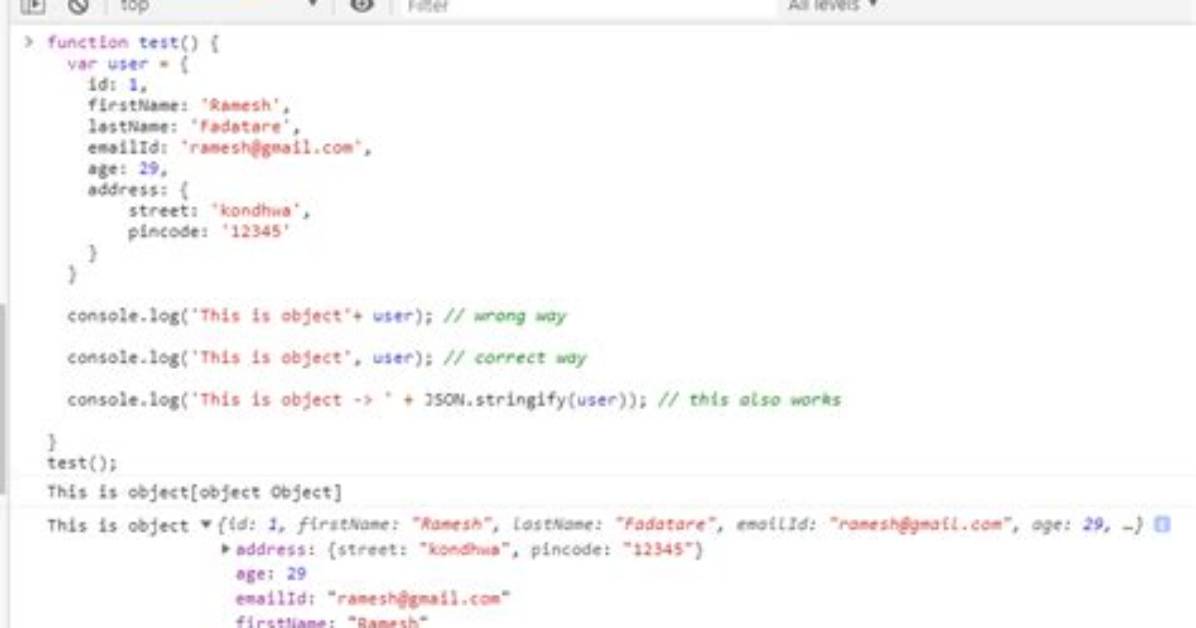 How Can I Display a Javascript Object?