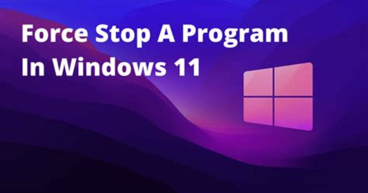 How Can I Force Stop a Program Without Using the Mouse in Windows 10?
