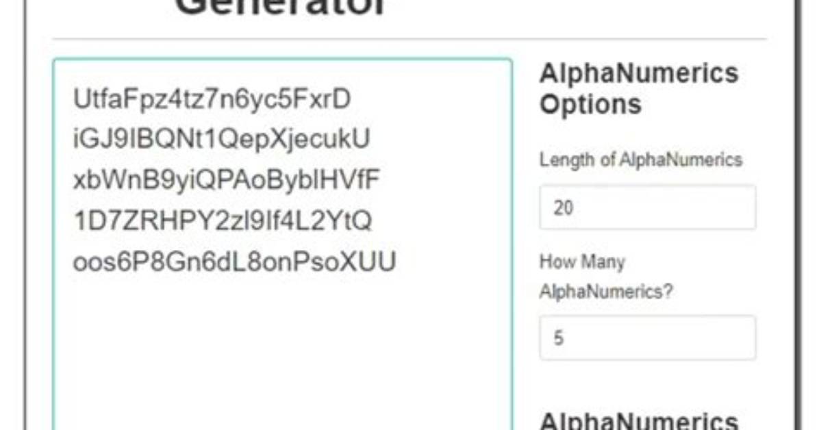 How Can I Generate Random Alphanumeric Strings?
