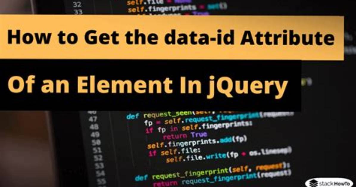 How Can I Get the Data-Id Attribute?
