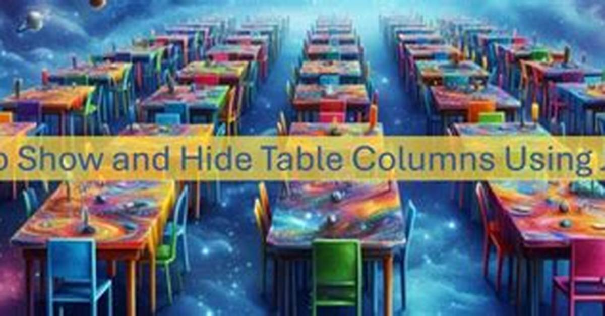 How Can I Hide an Html Table Row So That It Takes up No Space?