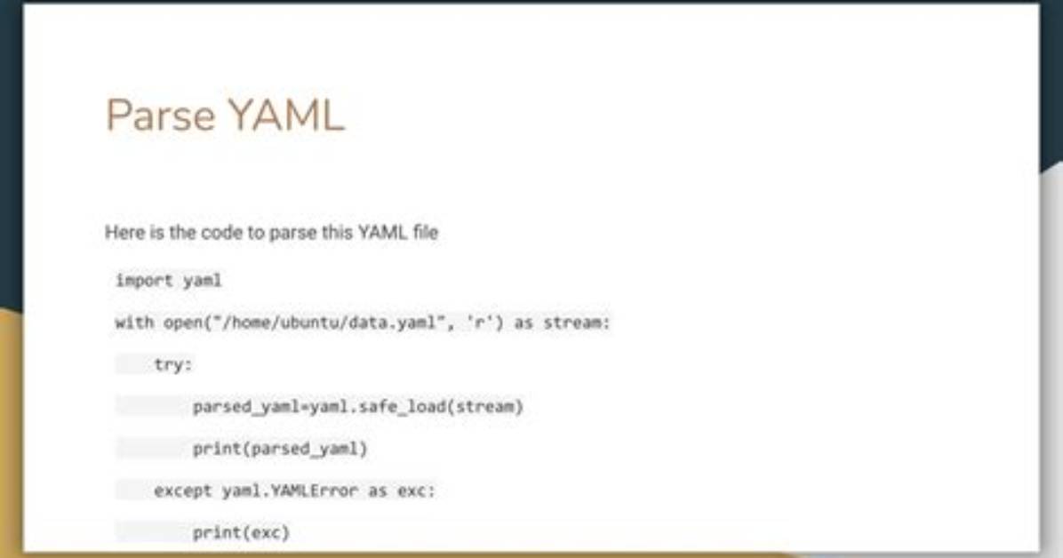 How Can I Parse a Yaml File in Python