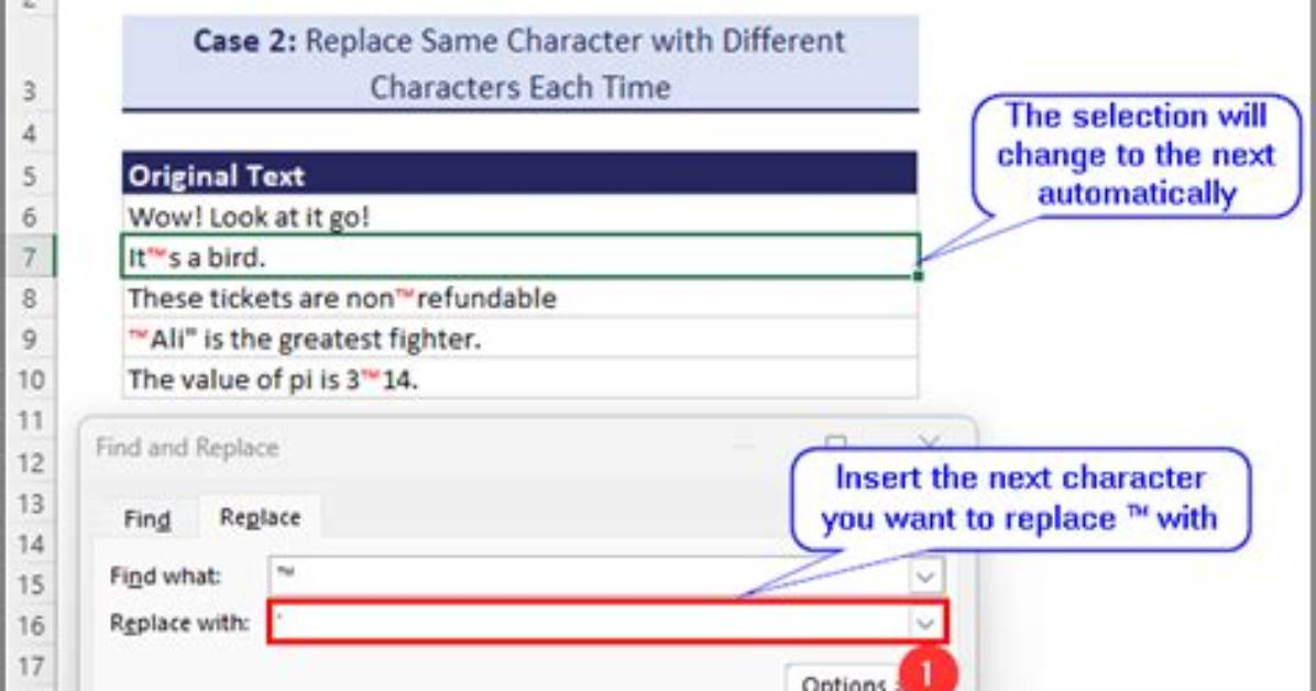 How Can I Replace a Character with a New Bullet Point