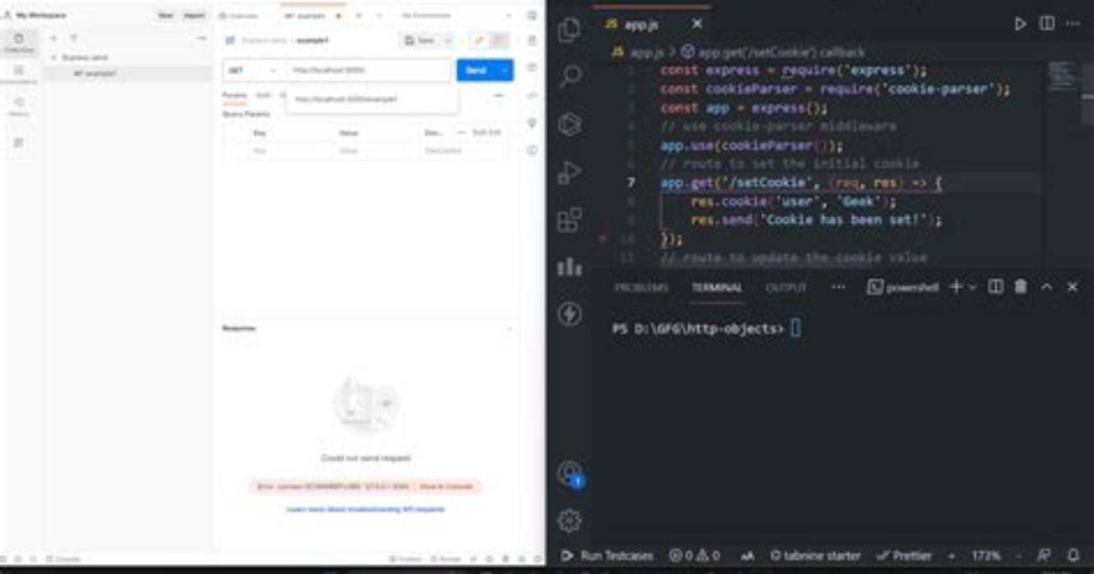 How Can I Set Cookie in Node Js Using Express Framework?