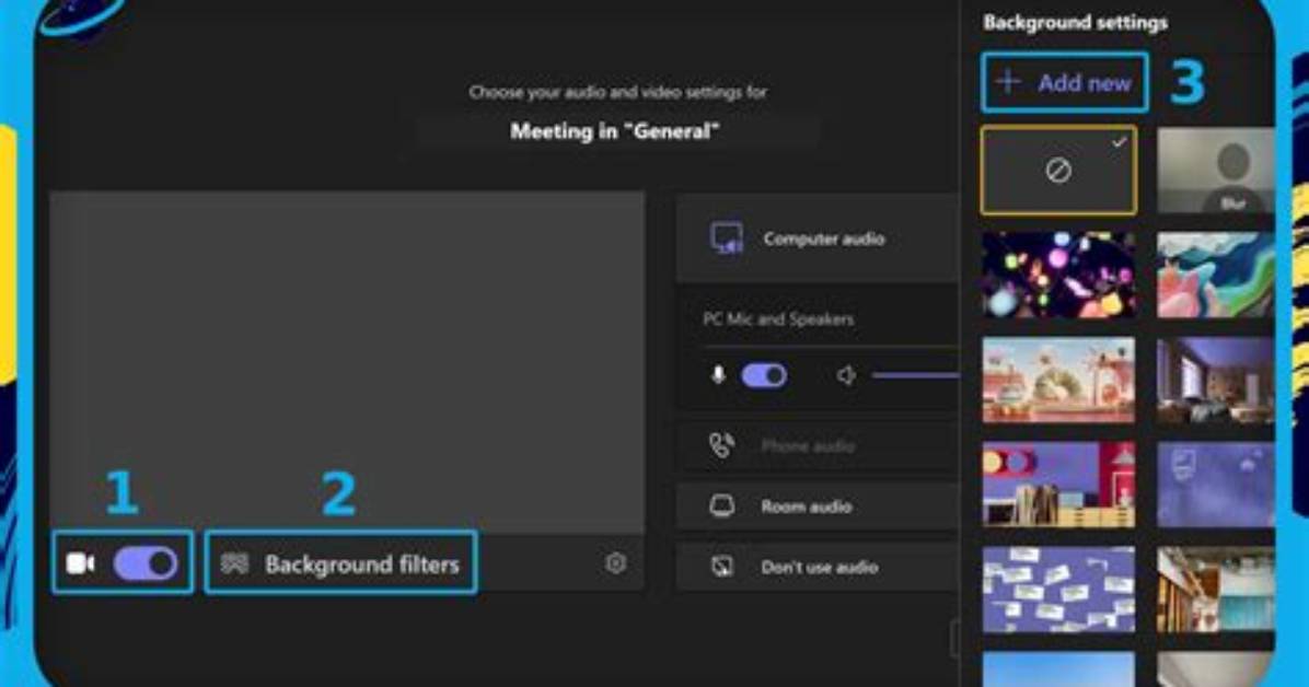 How Can I Set Default the Background Slideshow Settings?