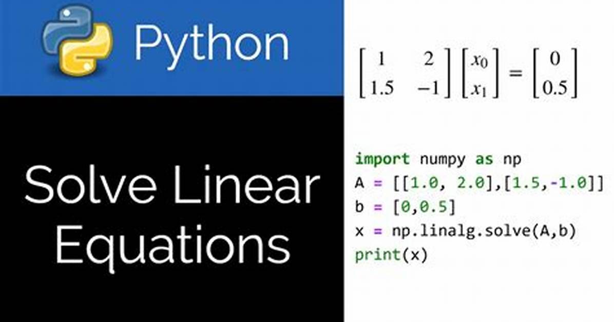 How Can I Solve Equations in Python? [Closed]