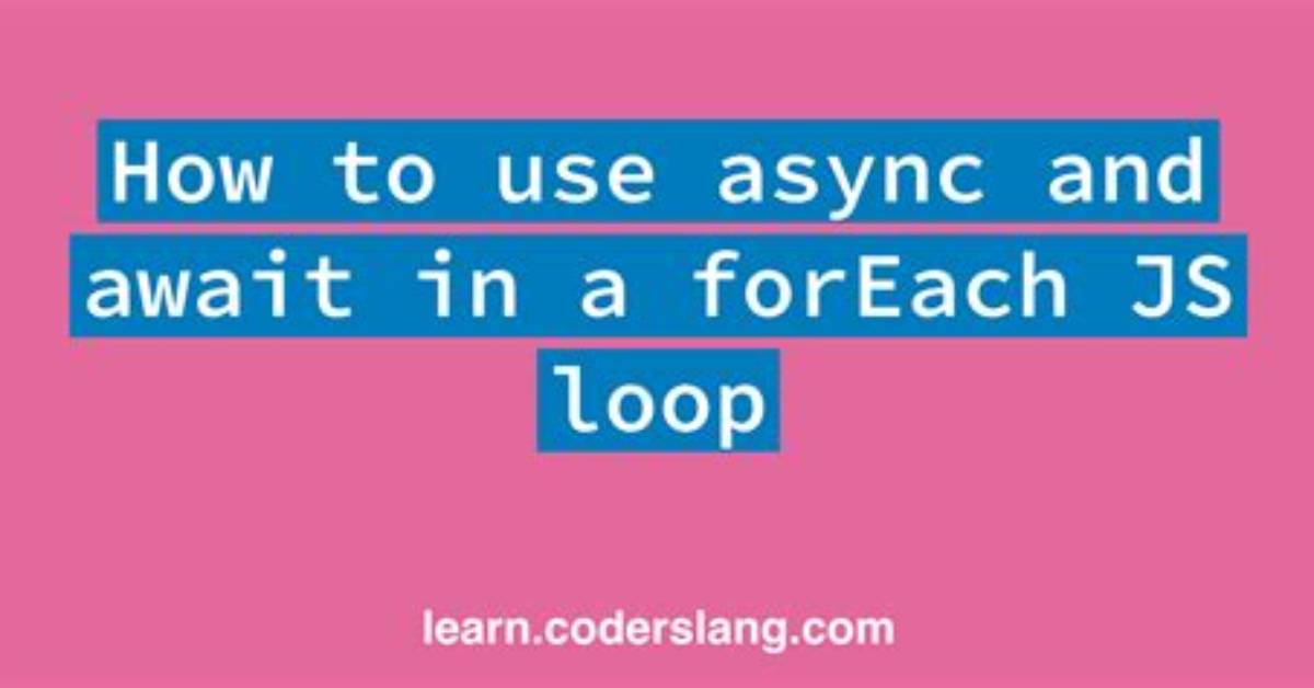 How Can I Use Async with Foreach?