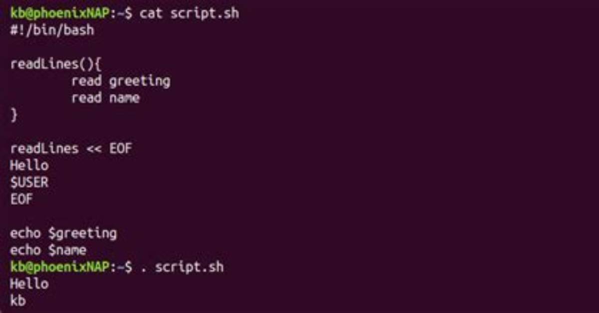 How Can I Write a Heredoc to a File in Bash Script?