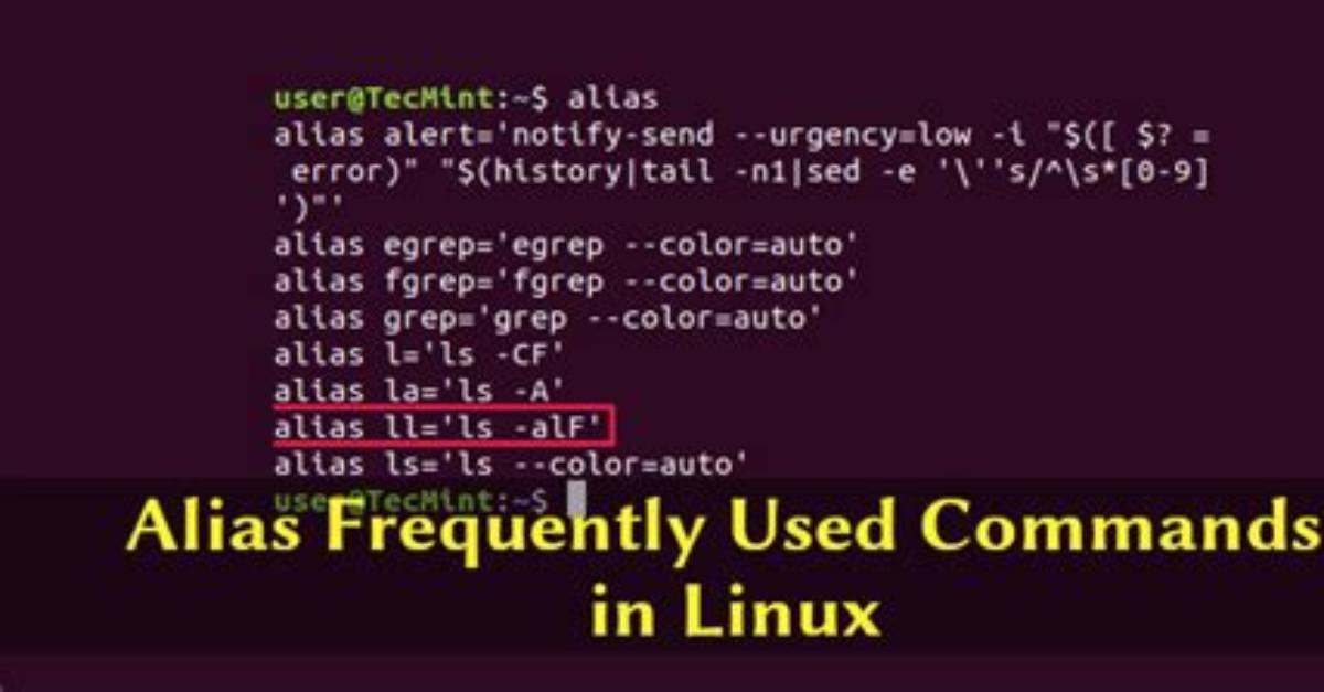 How Create Alias File in Linux?