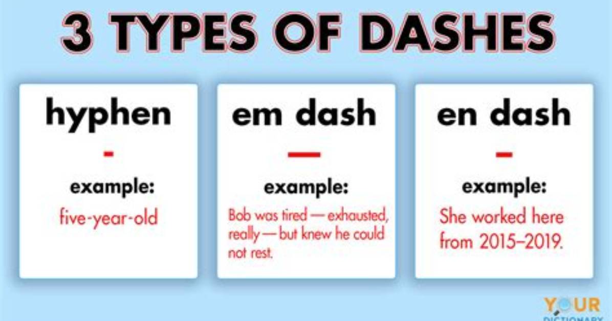 How Dashes Are Used?