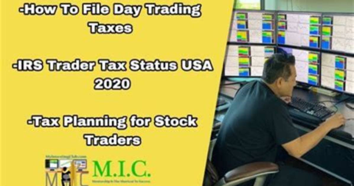 How Do Day Traders Pay Taxes?