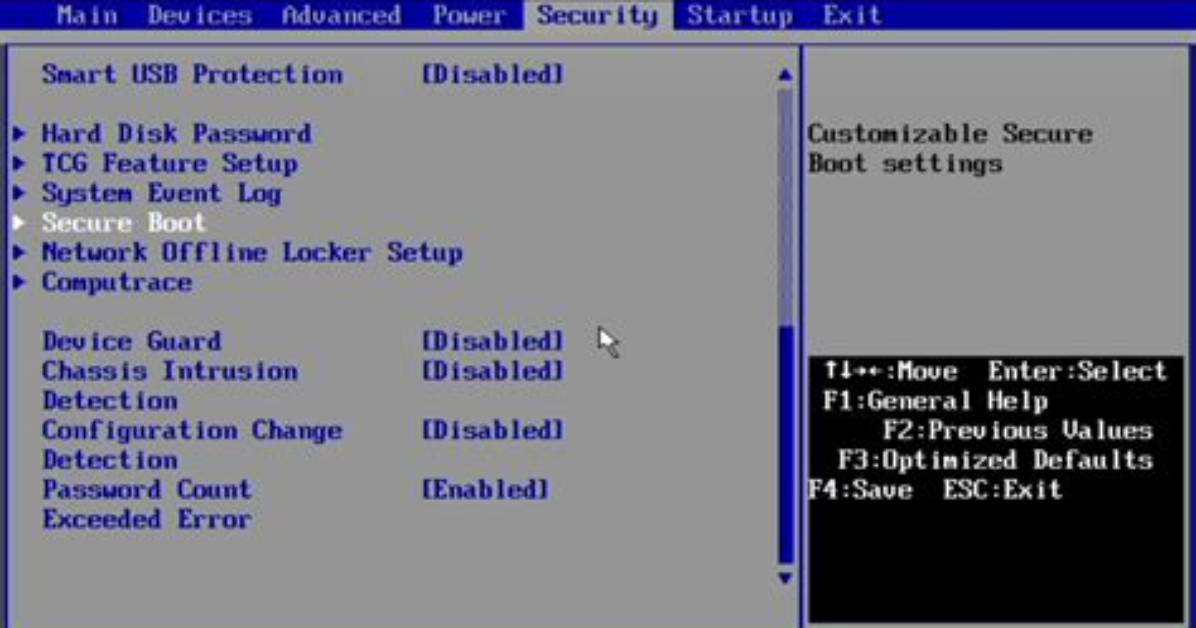 How Do I Access Bios Security Settings?