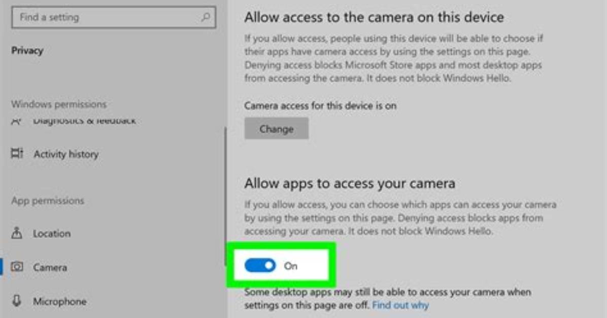 How Do I Access My Webcam Settings on Windows 10?