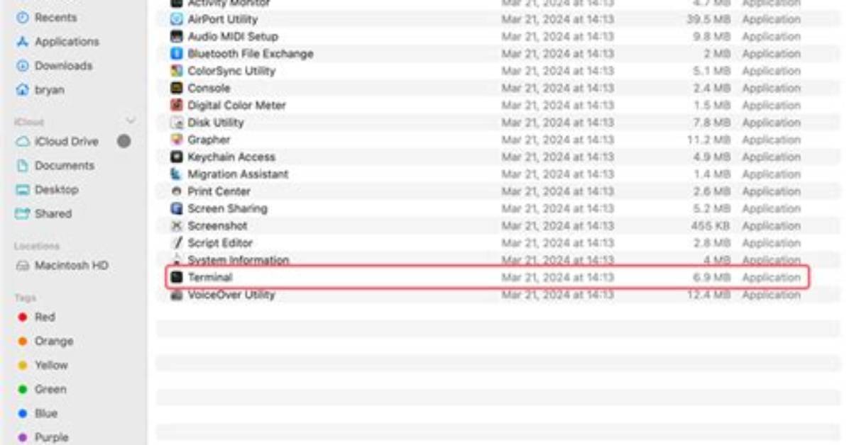 How Do I Access the /Usr Directory on macOS?