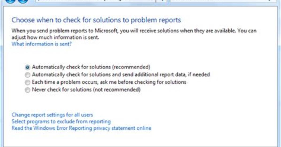 How Do I Access Windows Error Reporting?