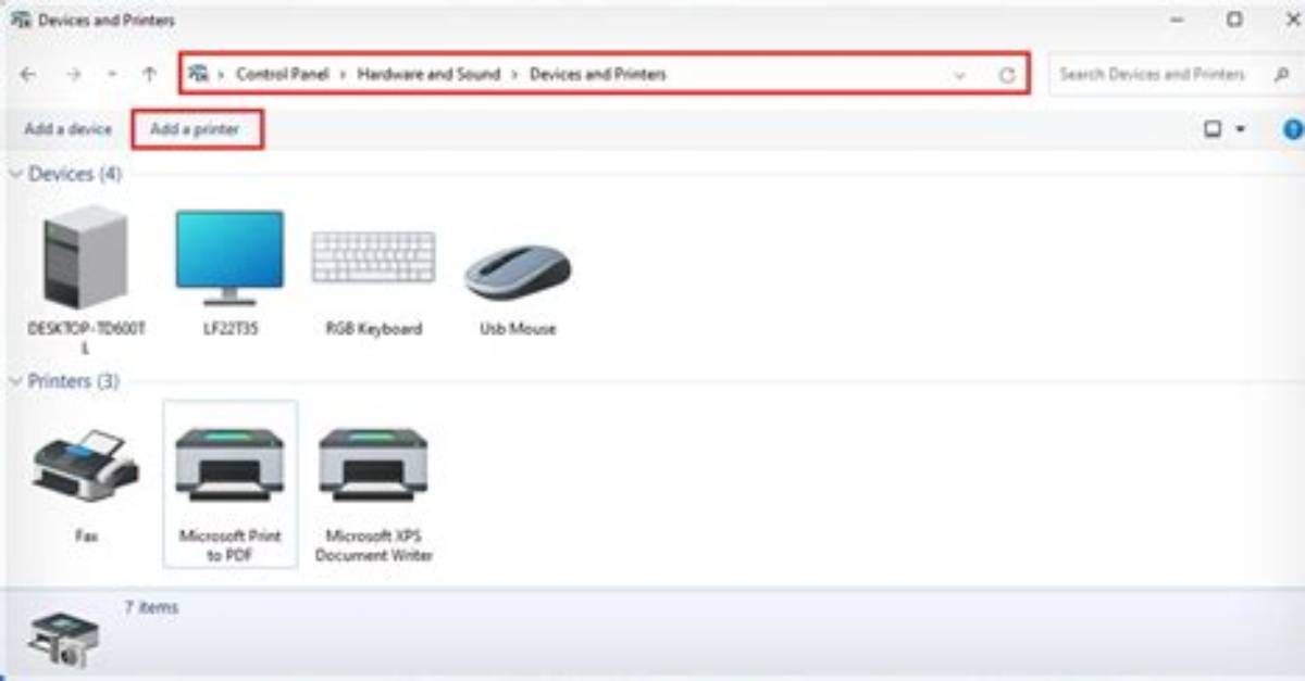 How Do I Add a Network Printer Using Ip Address Windows 7?