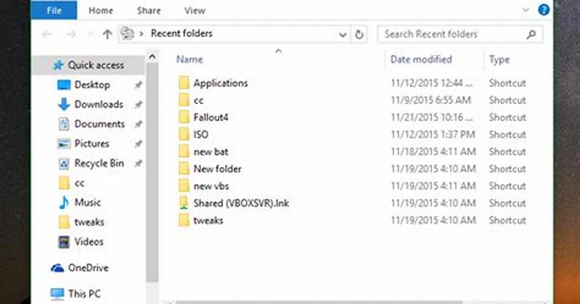 How Do I Add Recent Places to Windows 10 Quick Access?