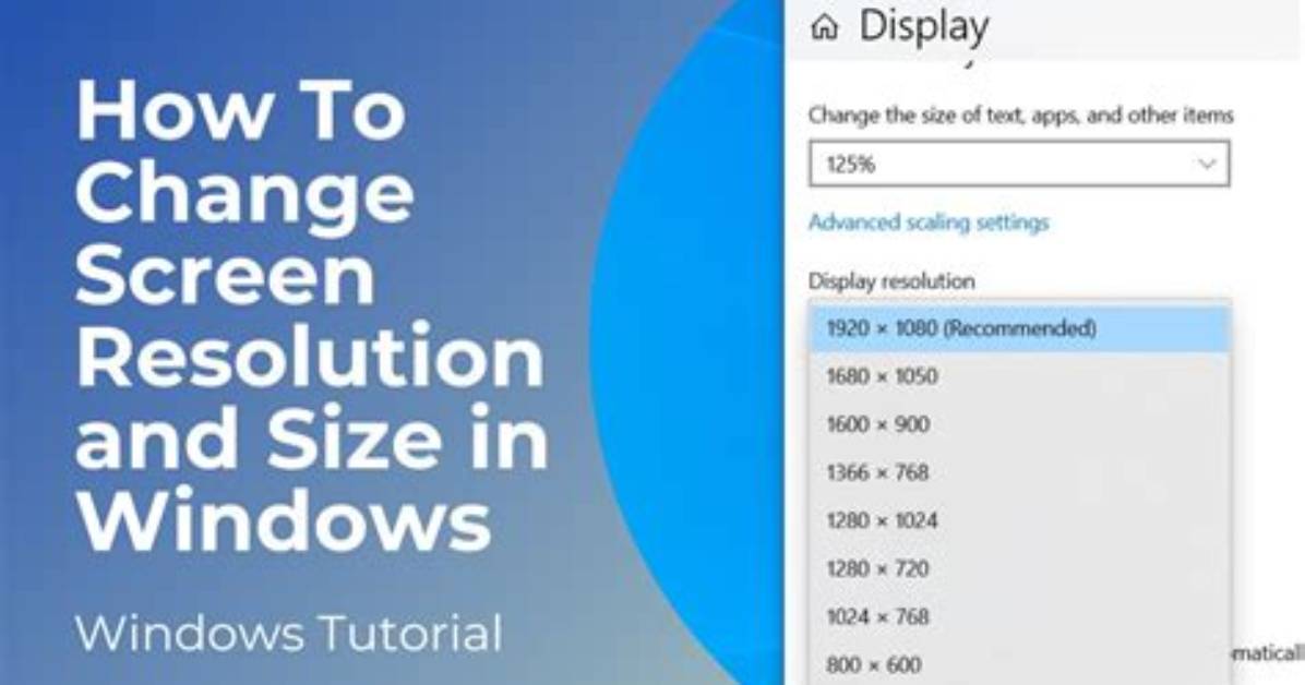 How Do I Adjust Screen Resolution in Windows 8?