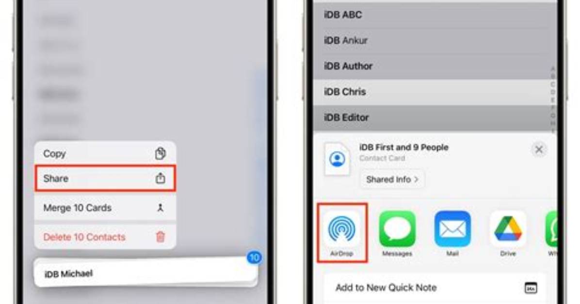 How Do I Airdrop Contacts from iPhone to Mac?