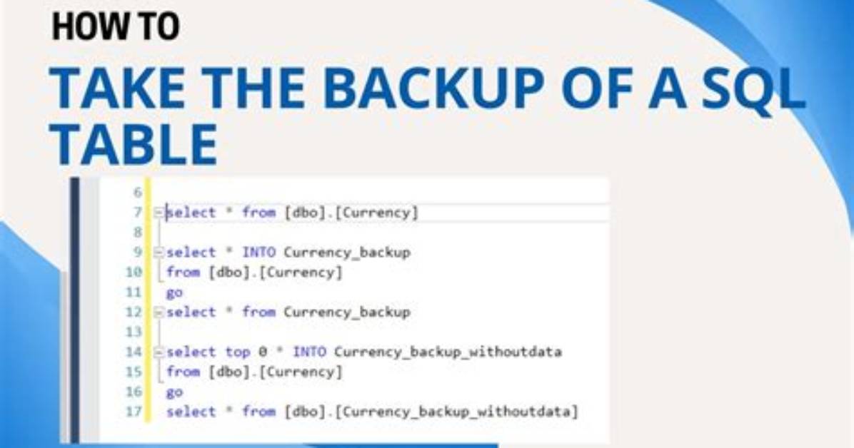 How Do I Backup a Table in Postgresql