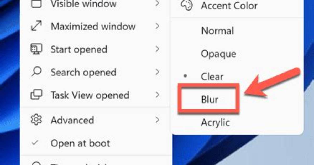 How Do I Blur the Taskbar in Windows 10?