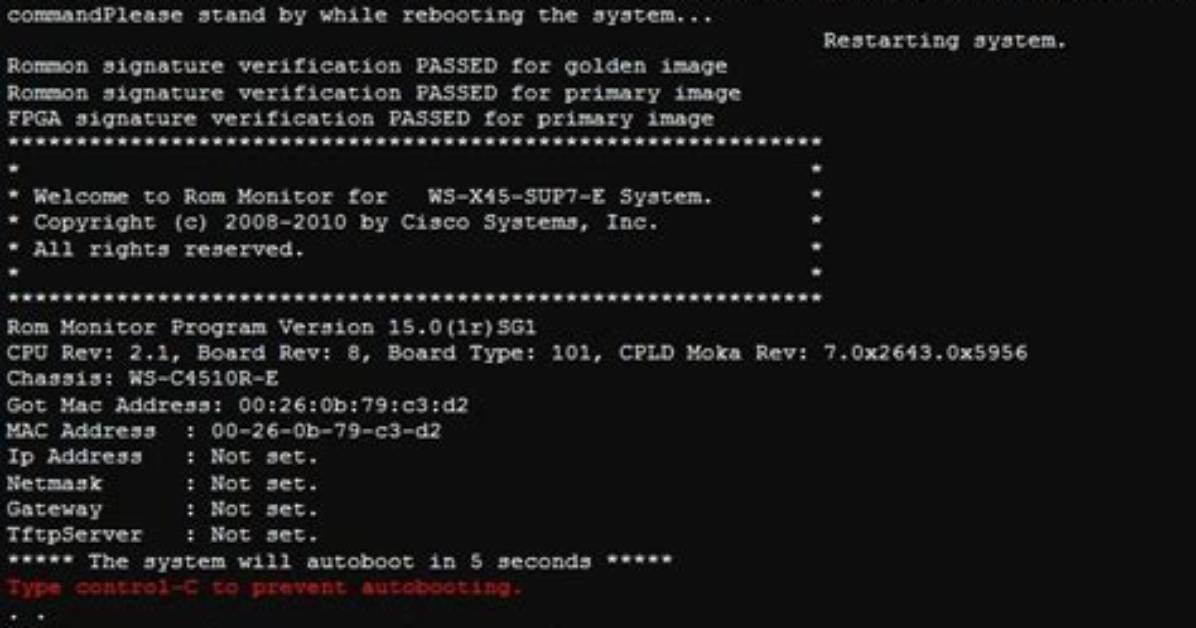 How Do I Boot Ios in Rommon Mode?