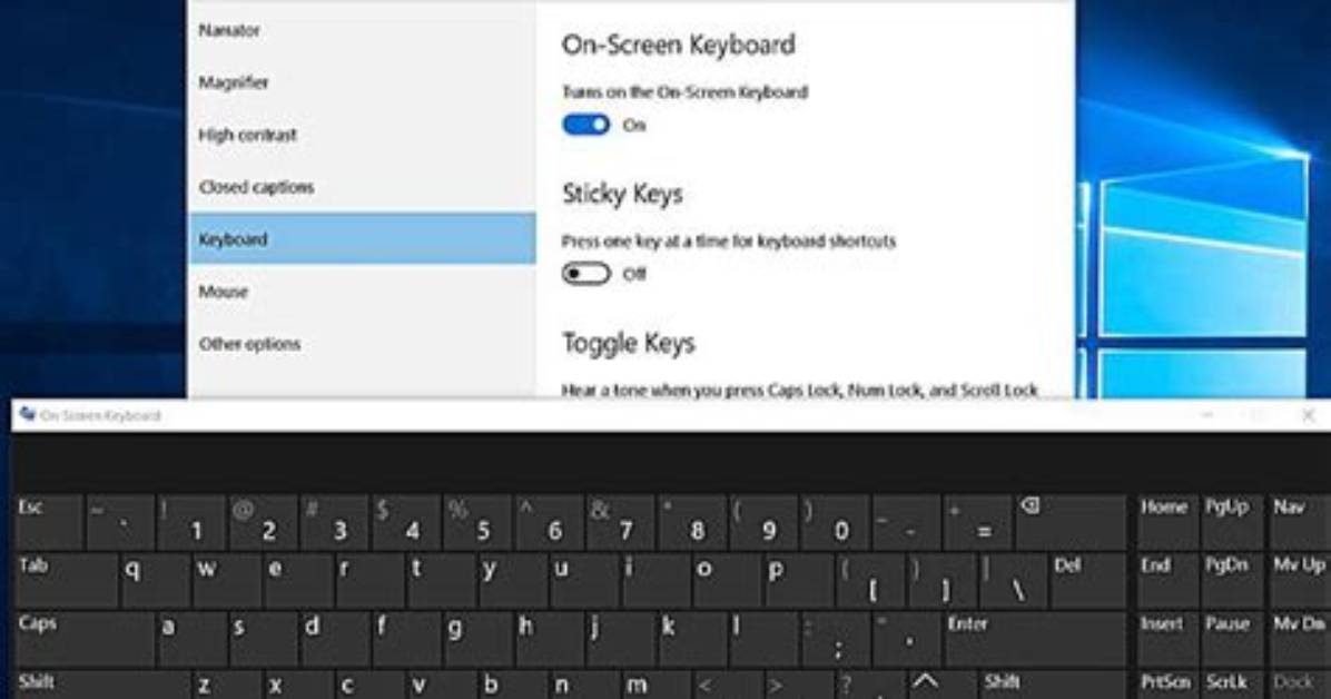 How Do I Bring up the Onscreen Keyboard in Windows 10?