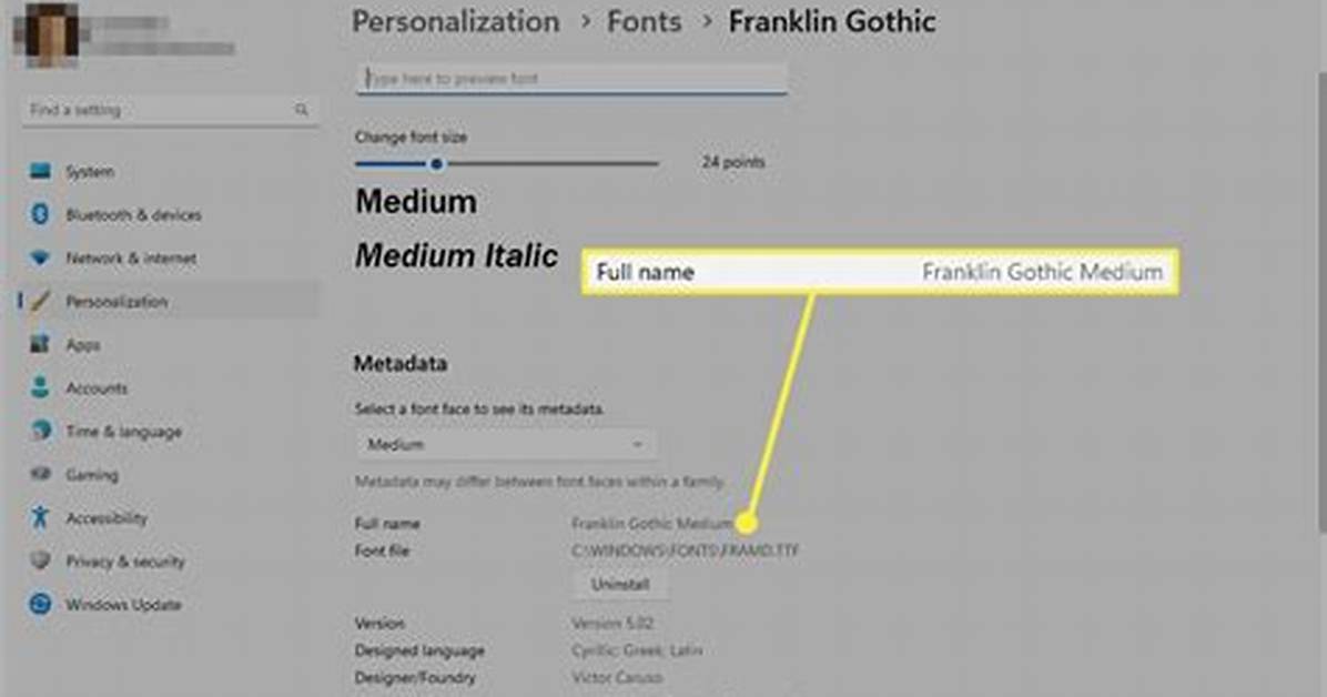 How Do I Change a Font Name in Windows 10?