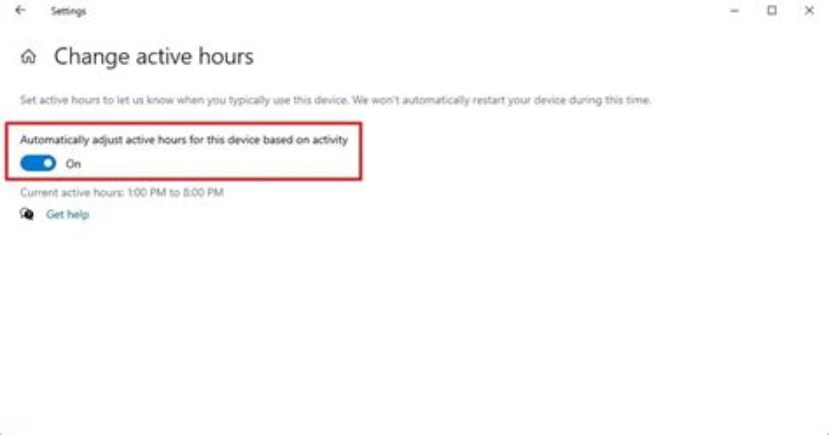 How Do I Change Active Hours in Windows Update?