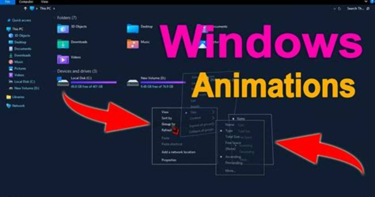 How Do I Change Animations in Windows 7?