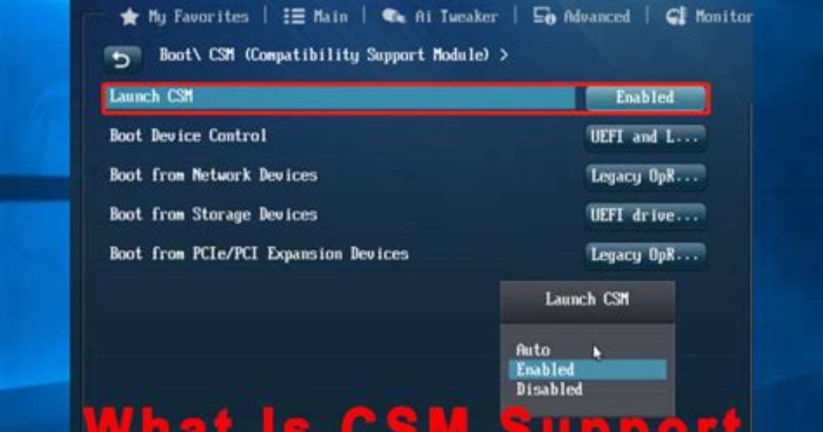 How Do I Change Csm in Bios?