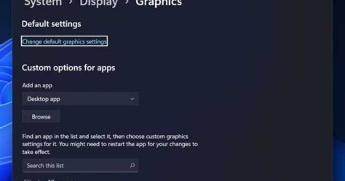 How Do I Change Graphics Settings in Windows 10?