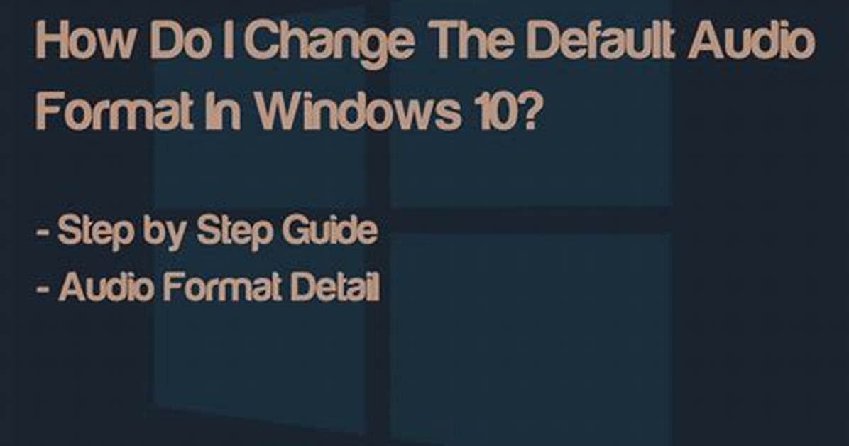 How Do I Change My Default Audio Device in Windows 7?